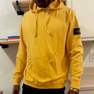 Stone Island Yellow Lightweight Hoodie